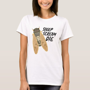 Cicada Sleep Scream Die Entomologist Natuur Animal T-shirt