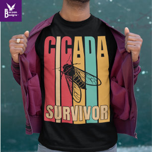 CICADA SURVIVOR Retro T-shirt