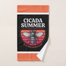 Cicada zomer beste cadeau aan Cicada brood liefheb Bad Handdoek
