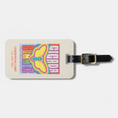 Cicada zomer liefde bagagelabel (Voorkant horizontaal)