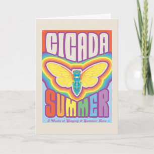 Cicada zomer liefde kaart