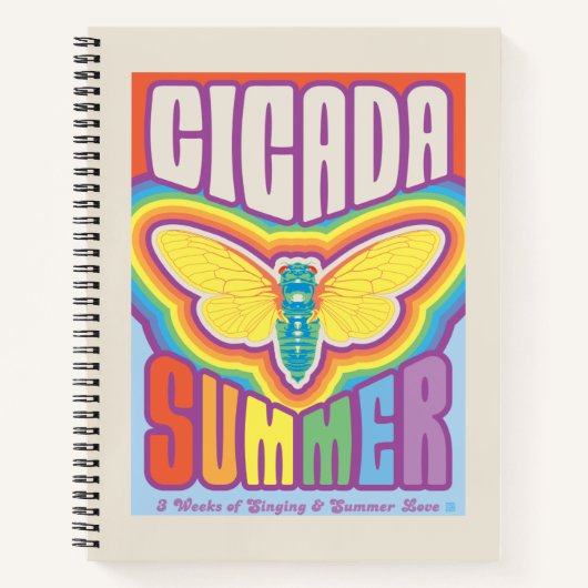 Cicada zomer liefde notitieboek (Voorkant)