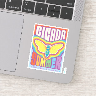 Cicada zomer liefde sticker