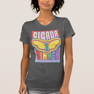 Cicada zomer liefde t-shirt