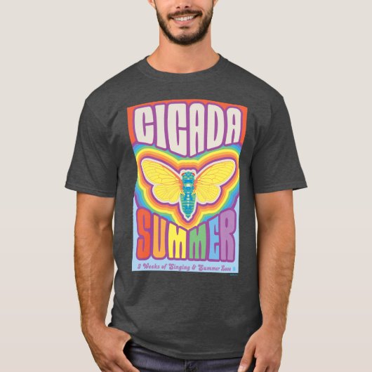 Cicada zomer liefde t-shirt (Voorkant)