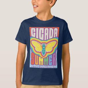 Cicada zomer liefde t-shirt