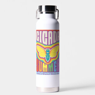 Cicada zomer liefde waterfles