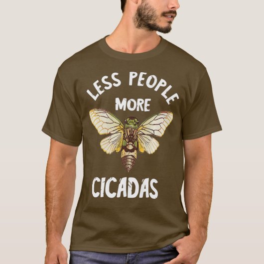 Cicada Zwerm Invasion Magicada Brood Insect T-shirt (Voorkant)