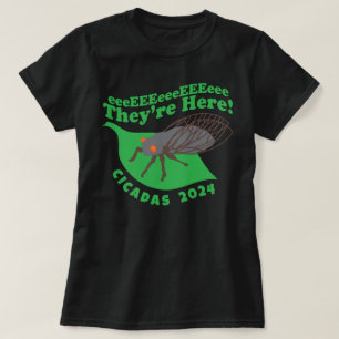 Cicadas 2021 Ze zijn hier T-shirt