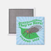 Cicadas 2024 Ze zijn hier Magneet (Voorkant / Achterkant)
