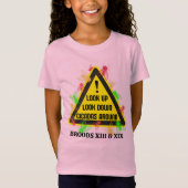 CICADAS ROND 2024 Fun Hazard Sign Kinder T-shirt (Voorkant)