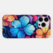 Çiçek tasarım kılıf iPhone hoesje (Achterkant horizontaal)