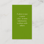 Cicero LILibrary Quote Regular Visitekaartje (Achterkant)