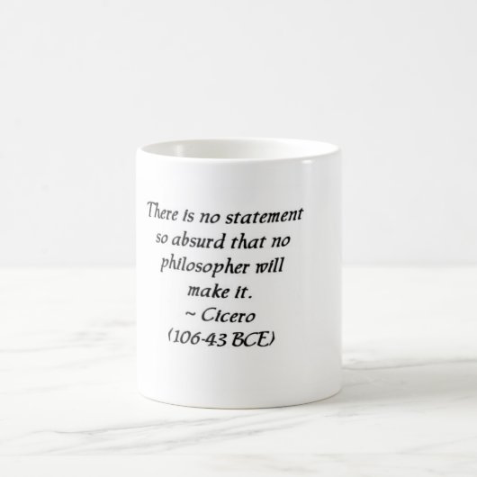 Cicero sur la tasse de philosophes (Centre)