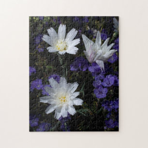 Cichorei en Phacelia wilde bloemen Legpuzzel