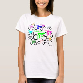 Cicloviale Familie Vrouwen White Spain T-shirt
