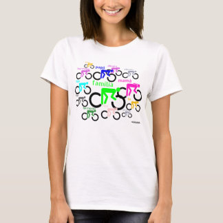 Cicloviale Familie Vrouwen White Spain T-shirt