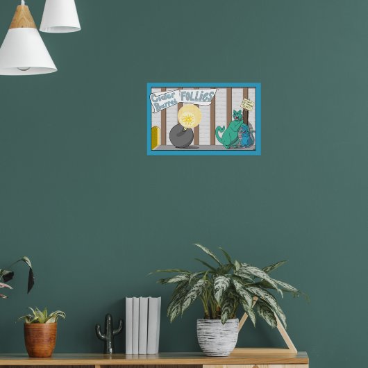 Cider Barrell Follies Comic Poster (Woonkamer 1)