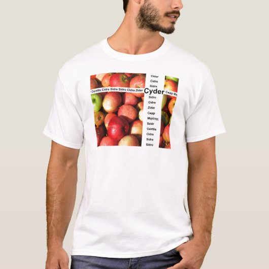 Cider met echte volle vruchten t-shirt (Voorkant)