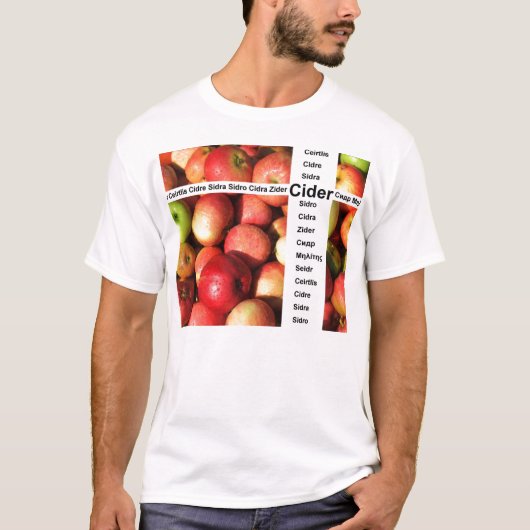 Cider-woorden T-shirt (Voorkant)