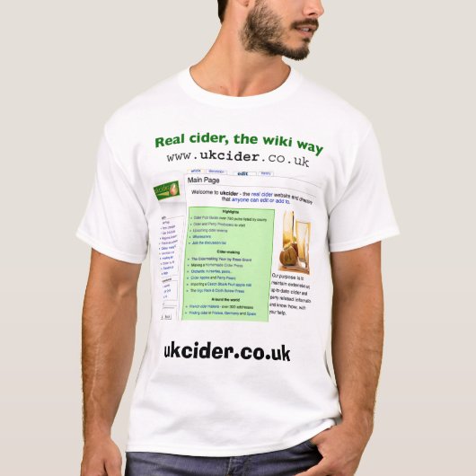 ciderwiki t-shirt (Voorkant)