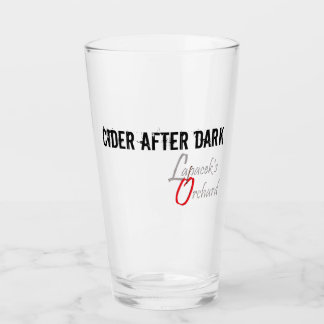 Cidre après verre foncé