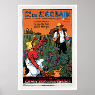 Cie de St.Gobain Grape Food and Art Poster