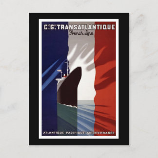 Cie Gle Transatlantique Franse lijn Briefkaart