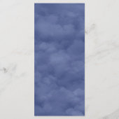 Ciel bleu avec étoiles pendantes Menu plat Baby sh (Dos)