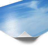 Ciel bleu avec nuages blancs Abstrait Nature Photo (Coin)