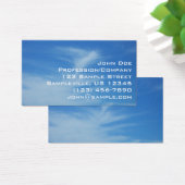 Ciel bleu avec nuages blancs Abstrait Nature Photo (Bureau)