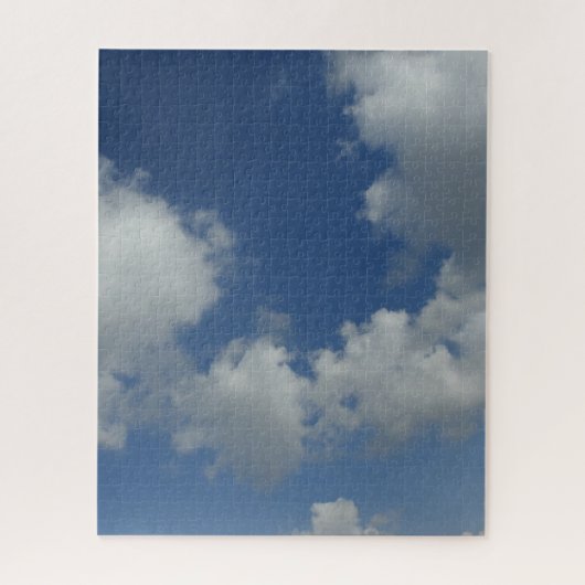 Ciel bleu avec nuages blancs Puzzle (Vertical)