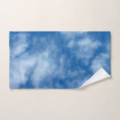 Ciel bleu avec nuages Photographie de la nature (Serviette à main)