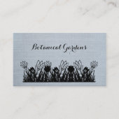 Ciel bleu ciel unique Look Carte de visite Floral (Devant)