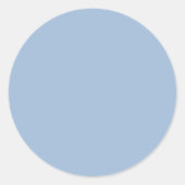 Ciel bleu clair - Sticker rond (Devant)