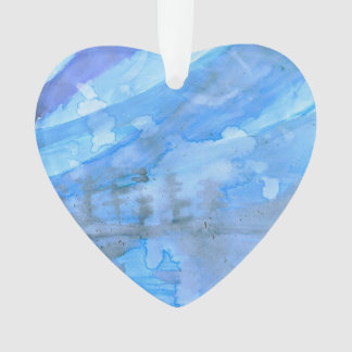 ciel bleu et arbres ornement de Noël 2020