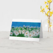 CIEL BLEU ET CARTE DE JOURNAUX (Fleur jaune)