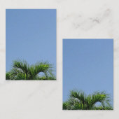 Ciel Bleu Et Palmiers Modèle Naturel Blanc Personn (Devant / Derrière)