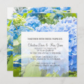 Ciel bleu, floral, ensemble de faire-part de maria (Devant / Derrière)