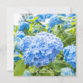 Ciel bleu, floral, ensemble de faire-part de maria (Dos)