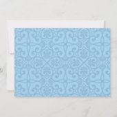 Ciel bleu Floral Quinceanera Merci (Dos)