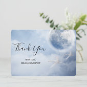 Ciel bleu magique avec Merci de cygnes volants (Debout devant)