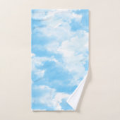 Ciel bleu nuages (Serviette à main)