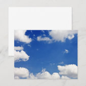 Ciel bleu nuages blancs Ciel Modèle (Devant / Derrière)