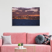 Ciel de Chicago au coucher du soleil impression su (Insitu(Salon))