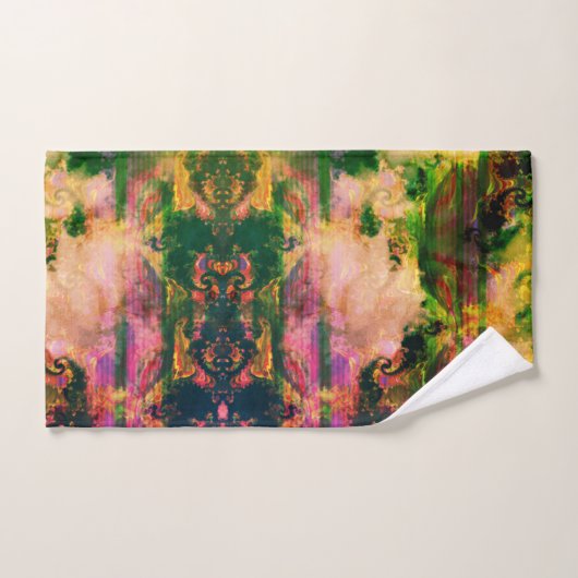 Ciel de coucher de soleil nuageux Design Ensemble (Serviette à main)