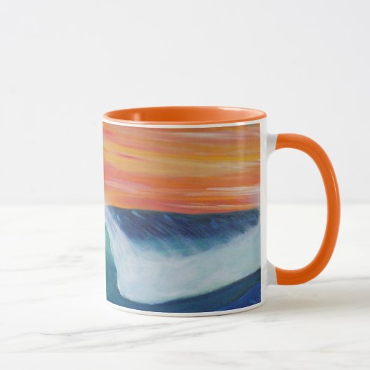 Ciel de coucher de soleil Tasse orange (Droite)