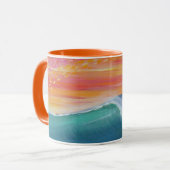 Ciel de coucher de soleil Tasse orange (Devant gauche)