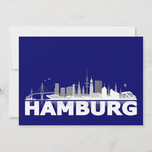 Ciel de Hambourg Carte /Carte pliée/Invitation (Devant)
