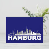 Ciel de Hambourg Carte /Carte pliée/Invitation (Debout devant)